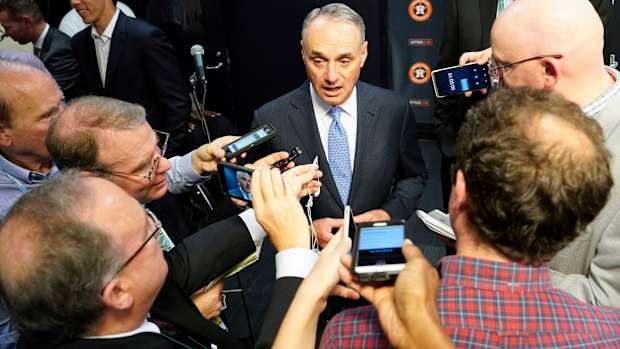 Rob Manfred says he's 'concerned' with Astros executive's outburst